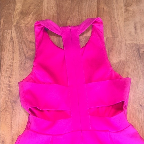 Lulu's Pink Pleated Halter Mini Dress for Prom - Picture 7 of 8